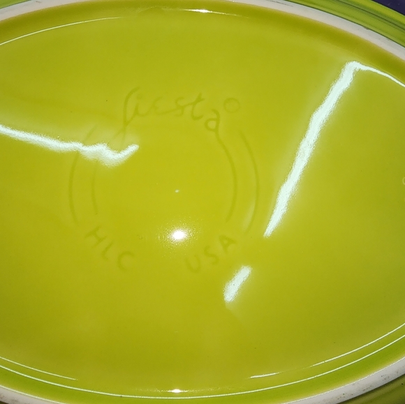 Fiesta. Lemongrass.  13 5 inch platter - Picture 2 of 3